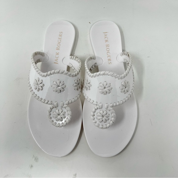 Jack Rogers White Floral Sandals - Picture 5 of 8